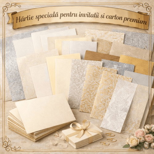 Hartie speciala pentru invitatii si carton premium
